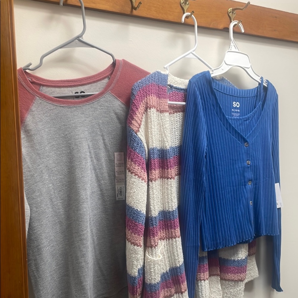 SO/Kohls Fall Top Bundle - NWT - Girls Size 14/16 (XL)